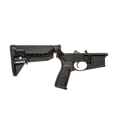 Le BCM® Complete Lower Receiver avec le BCMGUNFIGHTER™ Stock Mod-0 SOPMOD offre confort, précision et fiabilité, idéal pour la défense et l'entraînement.