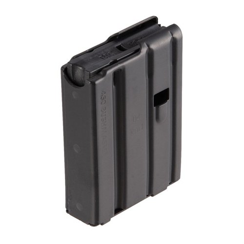 .450 Bushmaster Magazine D&H Industries en acier noir, idéal pour tes AR-15. Capacité de 4 cartouches, robuste et fiable pour des performances optimales.