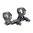 BADGER ORDNANCE 30MM 1.93" 0 MOA MODULAR MOUNT, BLACK