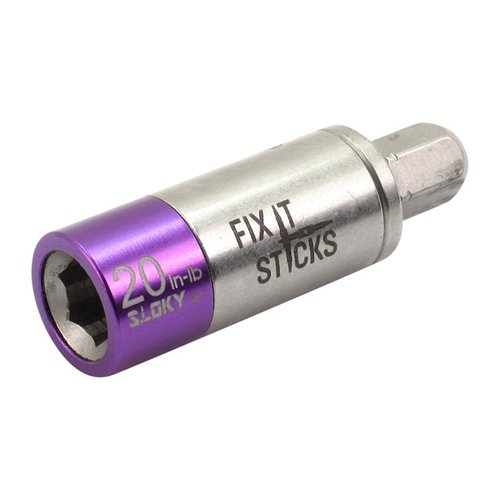 Le limiteur de couple miniature Fix It Sticks est léger, portable et s'adapte à tout driver ¼”, idéal pour serrer tes montures de lunette avec précision.