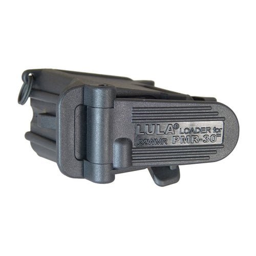Der KELTEC PMR-30 LULA® Magazinlader macht das Laden von .22 WMR-Magazinen einfach, schont deine Daumen und verlängert die Lebensdauer deiner Magazine.
