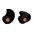 DECIBULLZ CUSTOM MOLDED PERCUSSIVE SHOOTING EARPLUG,  BLACK