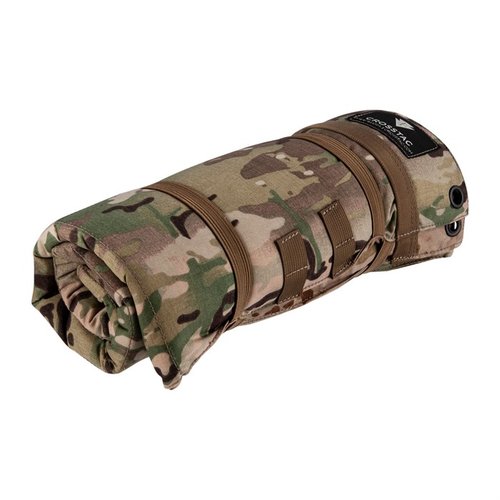 Die Crosstac Recon Shooting Mat ist leicht, kompakt und bietet eine integrierte Bipod-Unterstützung. Perfekt für den Einsatz im Feld und als improvisierter Schutz.