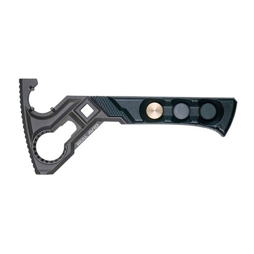 Der Real Avid Armorer's Master Wrench bietet dir eine ergonomische Handhabung, vielseitige Aufsatzflächen und einen integrierten Hammer für präzise AR-15 Montagen.