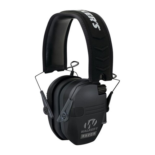 Les Walkers Razor Slim Electronic Muffs offrent une protection auditive compacte, pliable, avec réduction de bruit de 23 dB et microphones omnidirectionnels pour une expérience optimale.