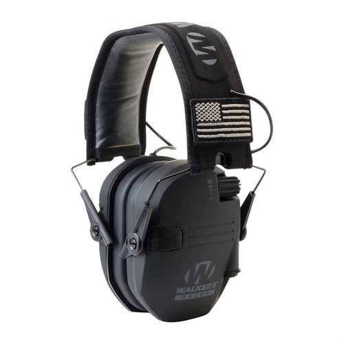 Proteggi il tuo udito con le cuffie Walkers Razor Patriot Series, che offrono 23 dB di riduzione del suono, comfort migliorato e un design patriottico.