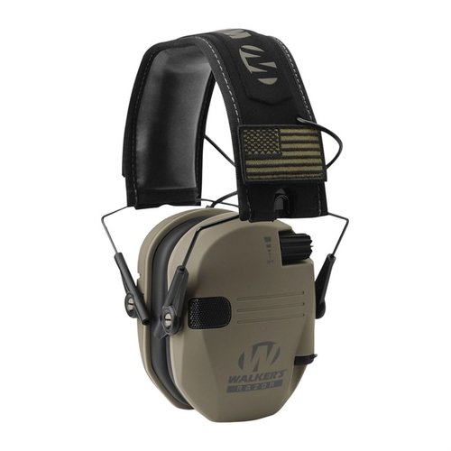 Protège ton audition avec style grâce aux Walkers Razor Patriot Series, offrant 23 dB de réduction sonore et un confort optimal pour le tir.