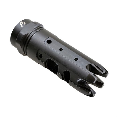 Il Mini King Comp 9mm di Strike Industries offre un design compatto, riduzione del rinculo e stabilità per colpi rapidi, perfetto per carabine 9mm.
