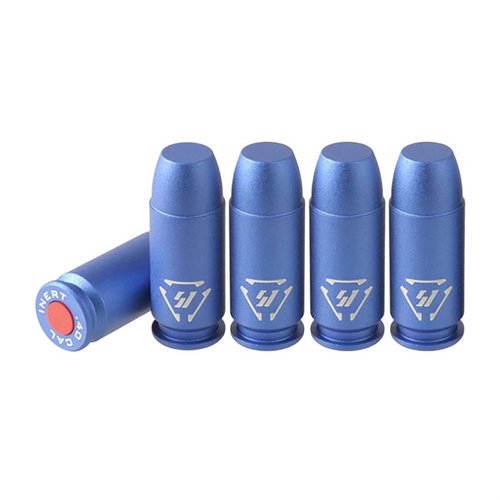 Die SI Aluminum Dummy Rounds sind präzise gefertigte Dummy-Patronen, ideal für sicheres Trockenfeuertraining und schützen deinen Schlagbolzen während intensiver Übung.