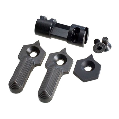 Der HEX SELECTOR SWITCH 60/90 DEGREE 3 IN 1 von STRIKE INDUSTRIES bietet dir die Wahl zwischen kurzen oder konventionellen Hebeln für deine persönliche Schiessweise.