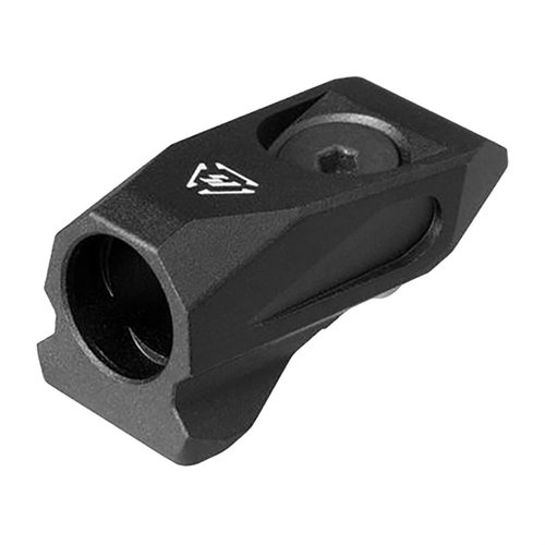 Der LINK ANGLED QD MOUNT von STRIKE INDUSTRIES ist kompatibel mit KeyMod und MLOK, bietet eine einfache Montage und vermeidet beim Tragen Behinderungen.