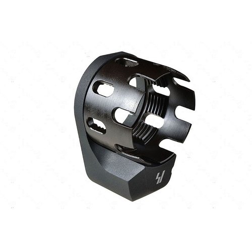 Le Castle Nut amélioré et l'End Plate prolongé de Strike Industries offrent une esthétique supérieure et un montage QD pour une manipulation facile en espace réduit.