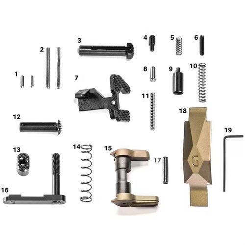 Améliore ton AR-15 avec le kit de pièces Geissele : composants en acier inoxydable, Maritime Bolt Catch et Ultra Precision Trigger Guard pour une performance optimale.