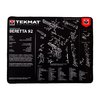 Der TekMat Ultra 20 Pistol Cleaning Mat ist wasserdicht, kratzfest und bietet eine Parts-Liste für einfache Montage und Demontage deiner Beretta 92.