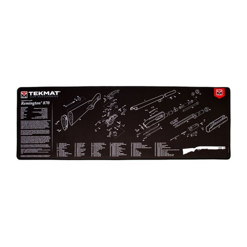 Der ULTRA 44 Langwaffen-Reinigungsmatte von TekMat ist wasserdicht, kratzfest und bietet ein Schema deiner Waffe für einfache Wartung und Reparatur.
