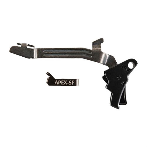 Il kit Action Enhancement per Glock Slimline offre un grilletto migliorato, un pull più fluido e un peso di 5.5 libbre, mantenendo la sicurezza originale.