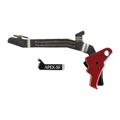 Améliore ton Glock Slimline avec le kit Action Enhancement d'Apex : tir plus fluide, poids réduit à 5.5 lbs et sécurité préservée.