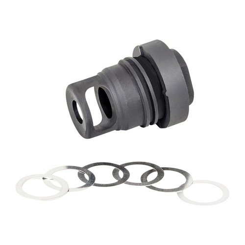 Il Mini QD Muzzle Brake di YHM è compatto, leggero e compatibile con i sistemi di soppressione YHM, ideale per competizioni e facile da installare.