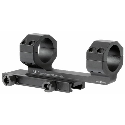Le montage de lunette AR-15 G2 30MM offre 20MOA d'élévation, une construction robuste et un décalage pour un confort optimal lors du tir à longue distance.