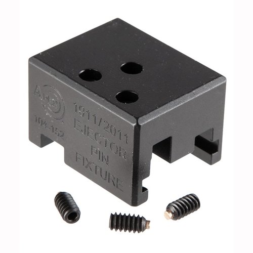 Le Apex Ejector Pin Fixture maintient l'éjecteur en place pour un ajustement parfait sur les cadres 1911 et 2011, sans endommager les pièces.