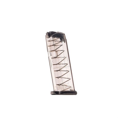 Les chargeurs 9mm pour Glock® 43X/48 offrent une capacité de 10 coups, une résistance extrême aux chocs et un corps translucide pour voir ton ammo.
