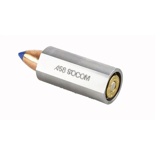 Il CARTRIDGE GAUGE .458 SOCOM di WILSON COMBAT è un calibro monopezzo che verifica la lunghezza totale, garantisce il corretto headspace e previene il sovradimensionamento.