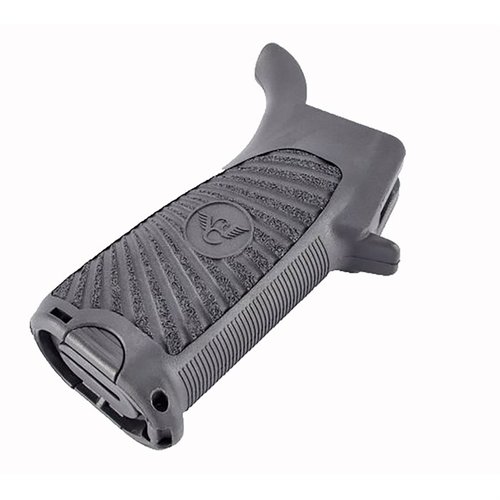 Il grip Wilson Combat Starburst Gunfighter per AR-15 offre ergonomia superiore, angolo di presa naturale, spazio di stoccaggio impermeabile e design antiscivolo.