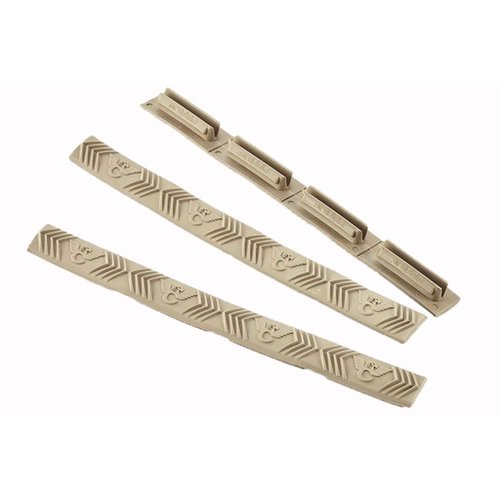 Die M-LOK Rail Covers bieten zusätzlichen Grip, sind chemikalien- und hitzebeständig, haben eine aggressive Textur und sind sehr flach. Ideal für dein Gewehr!