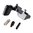 FORWARD CONTROLS DESIGN AR-15 ABC/R V3 BOLT CATCH REARWARD BIAS DIMPLED BLACK