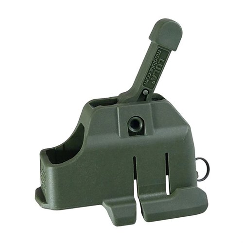 Il caricatore AR-15/M16 MAG LOADER in polimero rinforzato rende il caricamento delle munizioni veloce e facile, proteggendo le dita e prolungando la vita del caricatore.