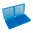 MTM CASE-GARD FLIP TOP PISTOL AMMO BOX 9MM-380 ACP 200 ROUND CLEAR BLUE