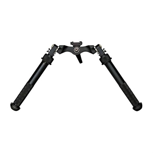 Der SUPER CAL (CANT AND LOC) BIPOD bietet eine breite Standfläche, niedrigen Schwerpunkt, 45° Beinpositionen und nicht rotierende Beine für optimale Stabilität.