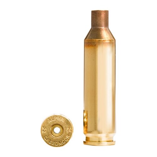 La cartuccia 22 Creedmoor di Alpha Munitions offre prestazioni elevate, durata ottimizzata e viene fornita in confezioni protette da 100, ideale per la caccia ai varmint.