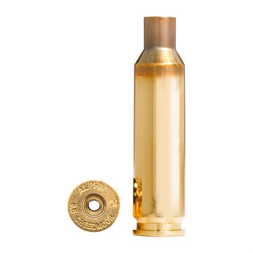 Découvre la douille 6.5mm Creedmoor d'Alpha Munitions, avec technologie OCD pour une durabilité accrue et livrée en boîte de 100 pour une protection optimale.