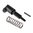 STRIKE INDUSTRIES AR-15 EXTENDED FORWARD ASSIST LIGHTWEIGHT LOW PROFILE BLK