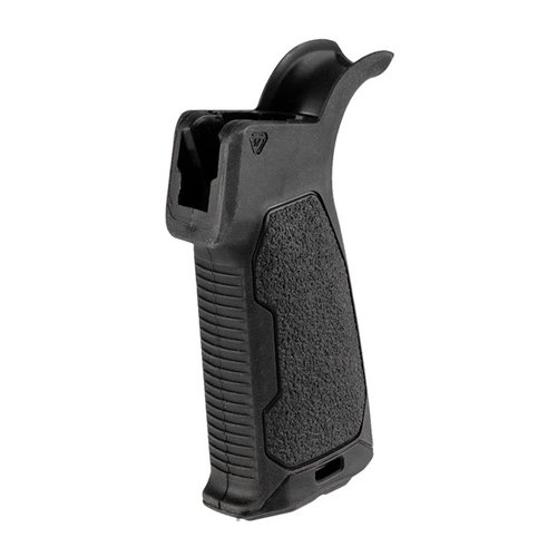 Améliore ton contrôle avec la poignée AR-15 en caoutchouc surmoulé, disponible en 3 angles, avec un design ergonomique et un rangement sécurisé.