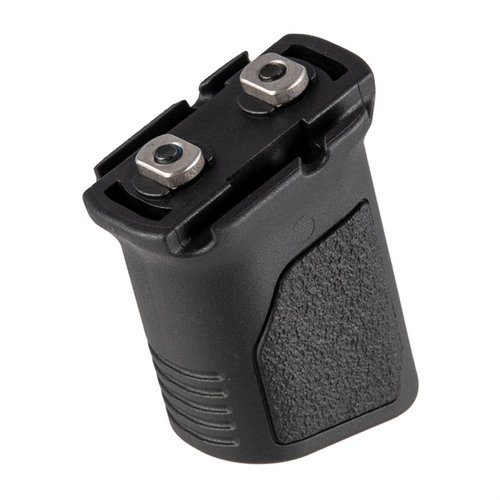 Der Strike Industries Angled Grip bietet einen 86° Griffwinkel, Kabelmanagement für Ordnung, eine rutschfeste Oberfläche und ist kompatibel mit M-LOK Rails.