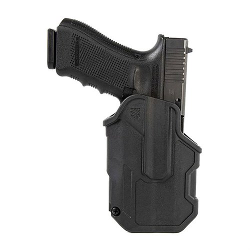 Das T-SERIES L2C Holster bietet sichere, schnelle Entnahme und bleibt auch unter Druck einsatzbereit. Robustes Design mit hydrophobem Innenfutter.