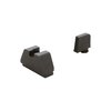 I set di mire Ameriglo per Glock offrono un'immagine elevata, compatibile con ottiche a punto rosso e soppressori, garantendo precisione e versatilità.