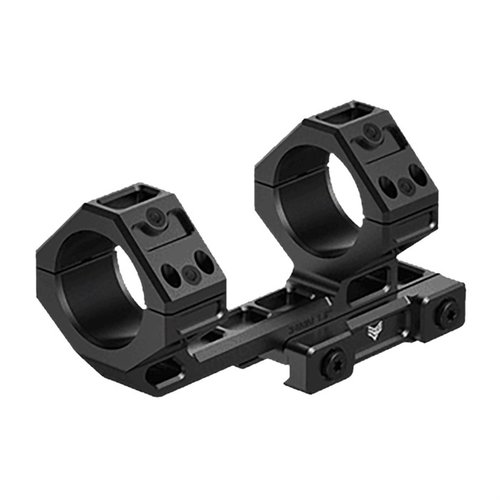 Le montage Hostile Engagement 45™ en aluminium 7075-T6 offre un décalage de 2" pour les LPVOs, avec des boulons T25 et des supports RMR à 45°.