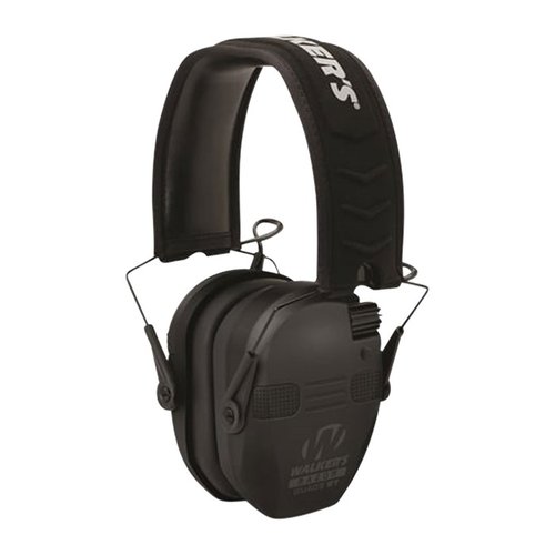 Proteggi le tue orecchie con i Walkers Razor Slim Electronic Quad Ear Muffs w/ Bluetooth, che offrono isolamento acustico e connessione Bluetooth per ascoltare in sicurezza.