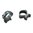 WEAVER 30MM MEDIUM RINGS, BLACK