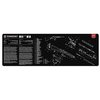 Der TEK MAT ULTRA 44 Long Gun Cleaning Mat bietet eine wasserdichte, kratzfeste Oberfläche mit einer detaillierten Schemata, um deine Waffe optimal zu reinigen.