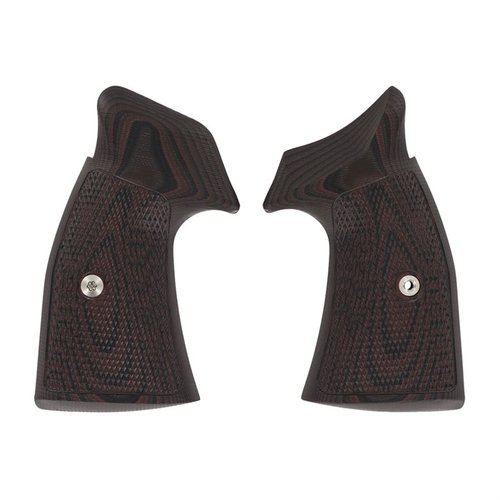 Le Tac Diamond Grips offrono una texture aggressiva e molto grip, realizzate in G10, disponibili per K/L Frame con attacco T-15, ideali per uso tattico e competizioni.