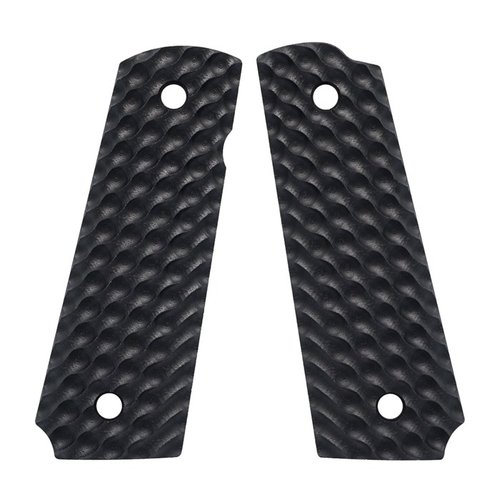 Le impugnature VZ Hydra per 1911 offrono una presa aggressiva e confortevole, perfette per il tiro a segno e le competizioni, compatibili con i modelli full-size.
