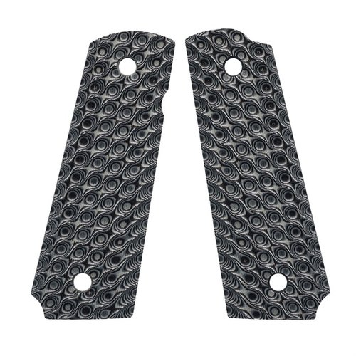 Le VZ Hydra 1911 grips offrono una presa eccezionale grazie alla loro texture profonda, perfette per tiro a segno e competizioni, compatibili con i modelli 1911.