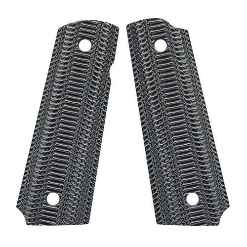 Le impugnature VZ 1911 Alien® offrono un'ottima presa e stile, perfette per il porto occulto e la pratica al tiro, compatibili con i modelli 1911 più popolari.