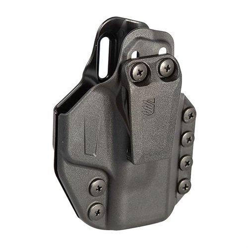 Entdecke das Stache™ IWB Holstersystem – modular, bequem und stabil für den Alltag, kompatibel mit vielen Zubehörteilen und ideal für verstecktes Tragen.