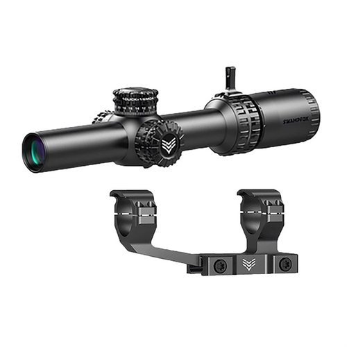 Il mirino Swampfox Arrowhead LPVO 1-8X24 offre ottiche avanzate, torrette bloccabili senza attrezzi, reticoli illuminati e un ampio campo visivo per applicazioni professionali.