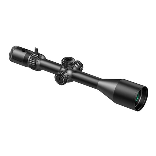 Découvre la lunette Kentucky Long : réticule FFP illuminé, zoom 6x, tourelles verrouillables, parallax ajustable et accessoires de qualité pour des tirs précis.